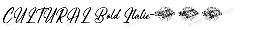 CULTURAL Bold Italic字体转换 CULTURAL Bold Italic字体转换